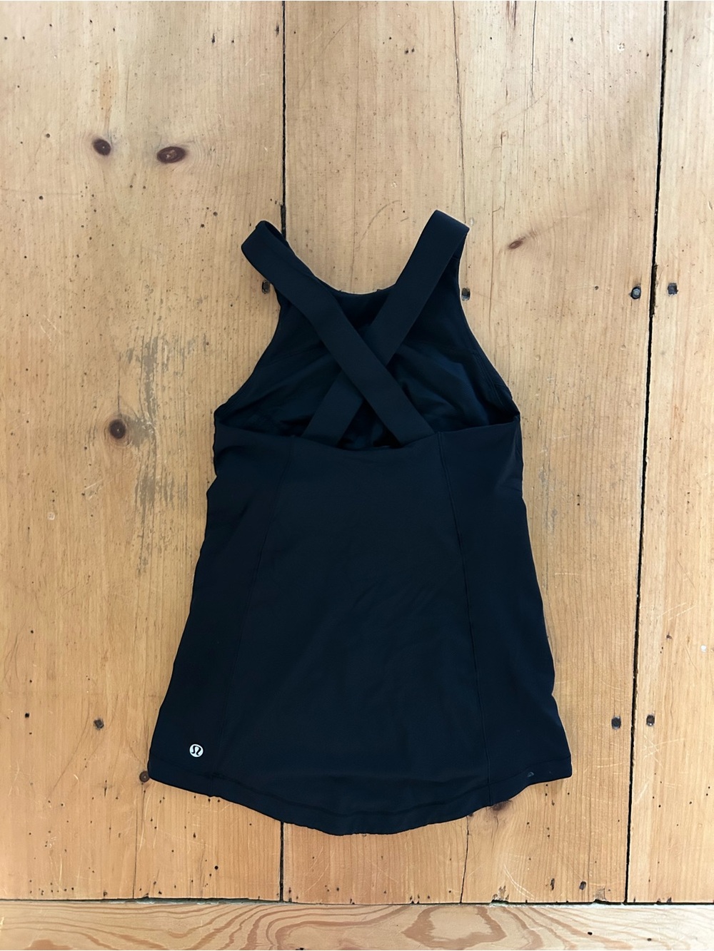 lululemon athletica Black Cross-Back Workout Tank